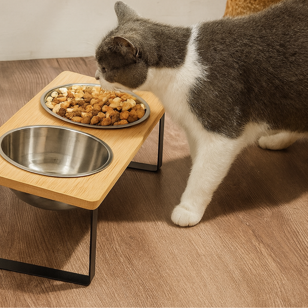 Gamelle Inclinée & Surélevée pour Chat et Chiens – Anti-Vomissements & Digestion Saine