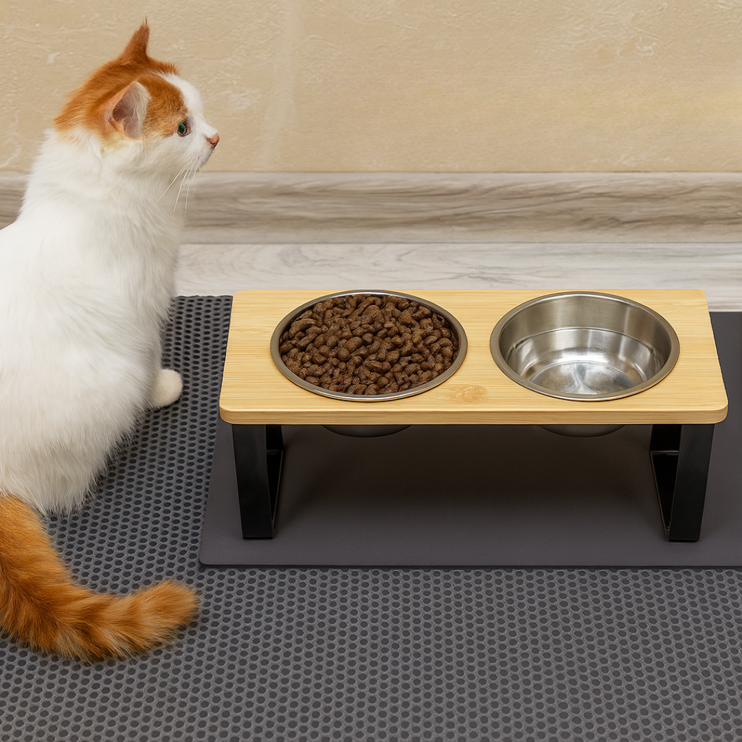 Gamelle Inclinée & Surélevée pour Chat et Chiens – Anti-Vomissements & Digestion Saine