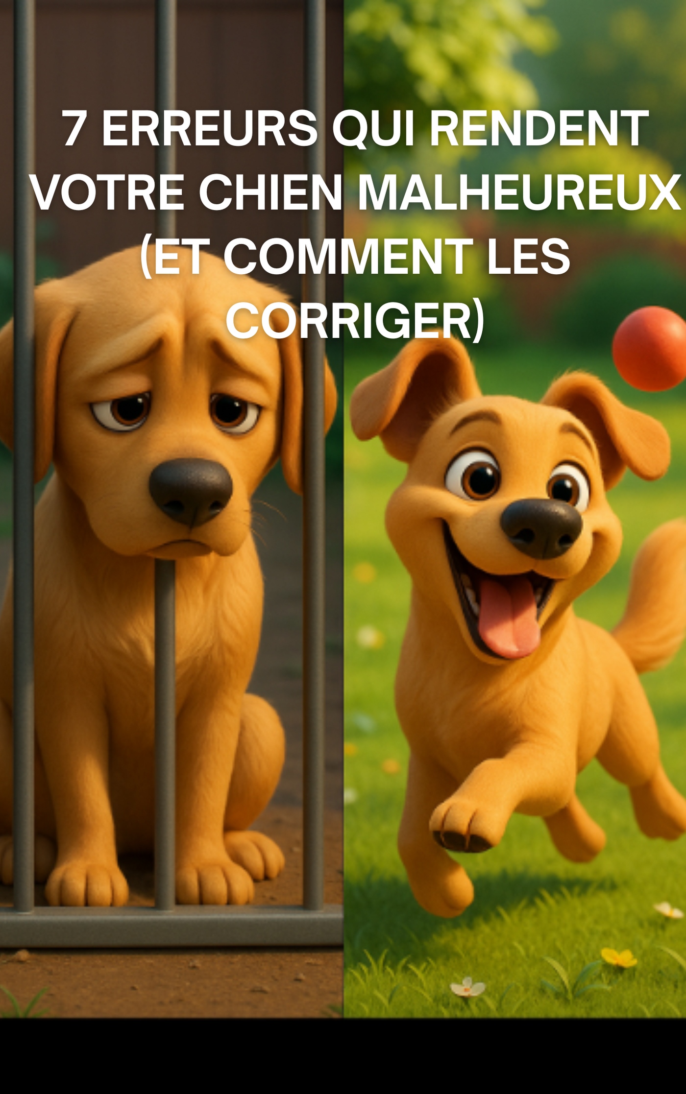 EBOOK: 7 erreurs qui rendent votre chien malheureux (et comment les corriger)