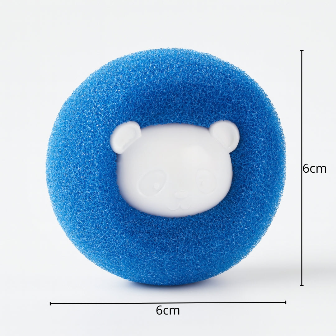 Boule CaptiPoils™ - éponge anti-poils réutilisable pour machine à laver