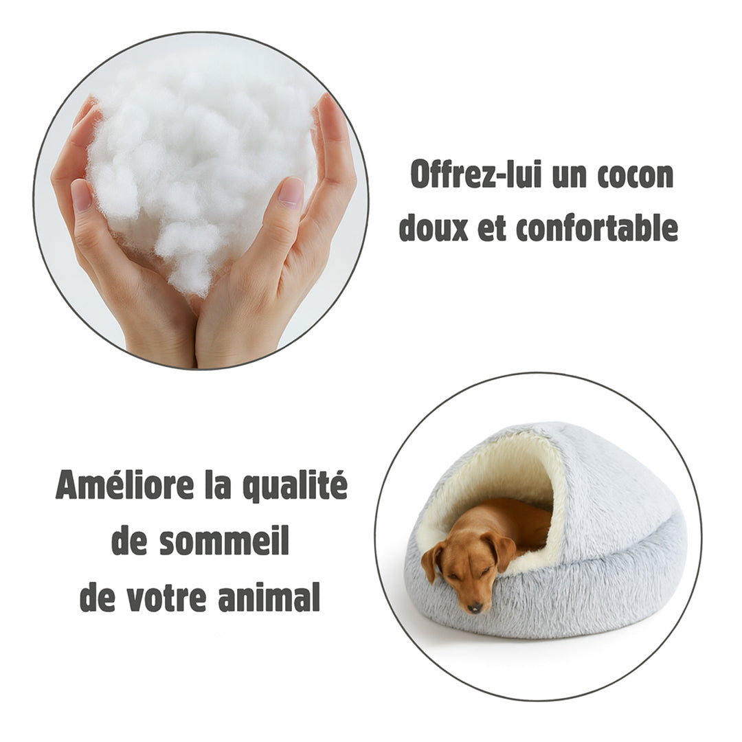 CocoonZen™ – Le Coussin Apaisant 2-en-1 pour Chien