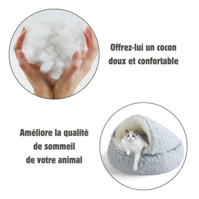 CocoonZen™ – Le Coussin Apaisant 2-en-1 pour Chats