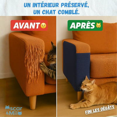 Rol'Protect protégeant efficacement un accoudoir de canapé